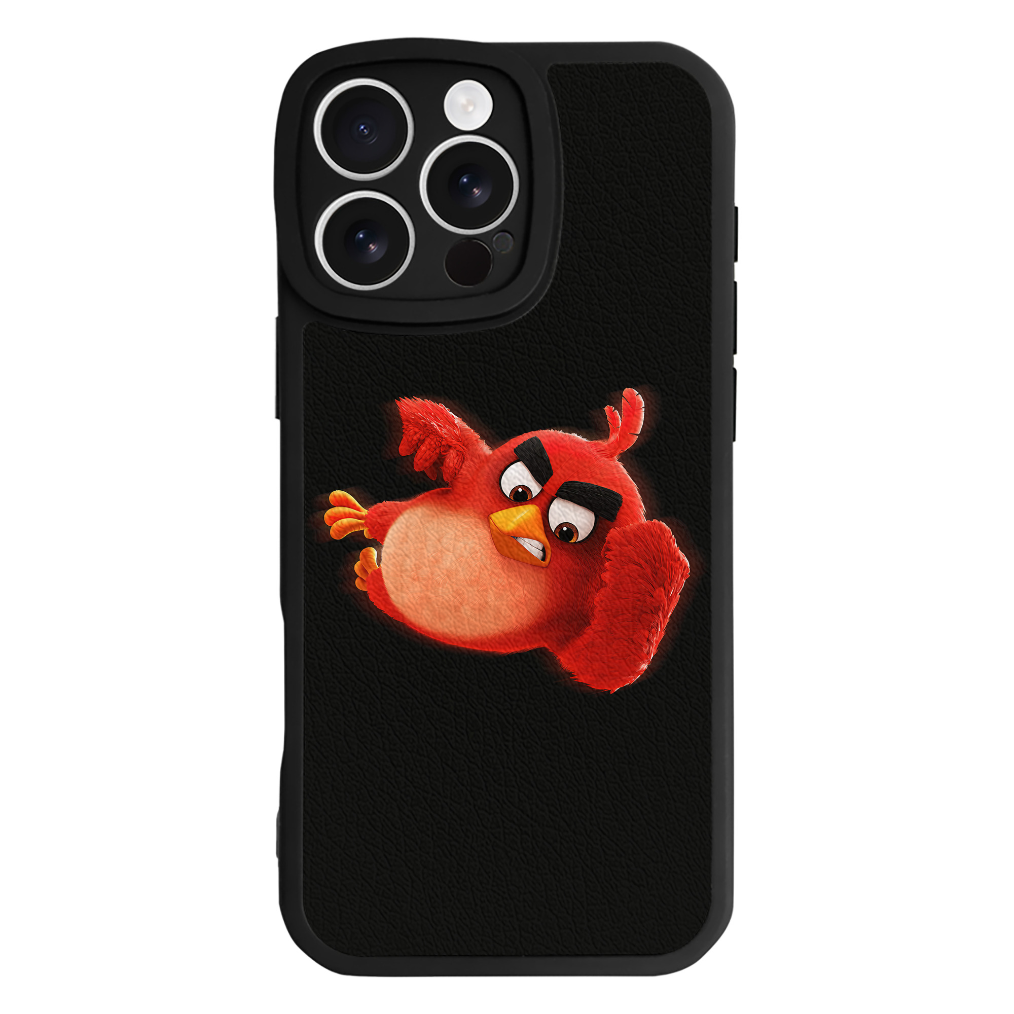 （画像用） Angry Birds アングリーバード 【iPhone 16シリーズ対応】シリコンスマホケース（レザー調） 材質：シリコン